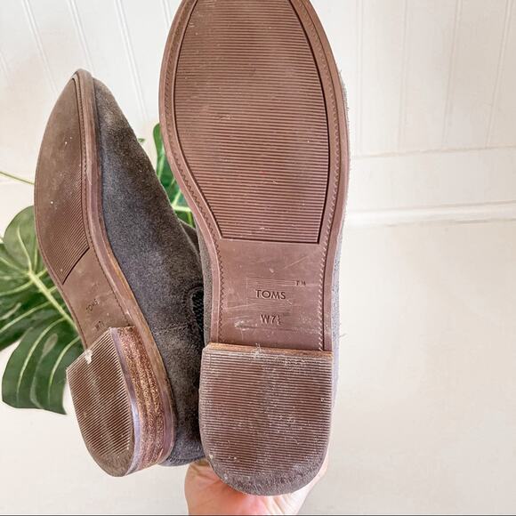 Toms Ella Suede Ankle Boots in Gray - Picture 5 of 7